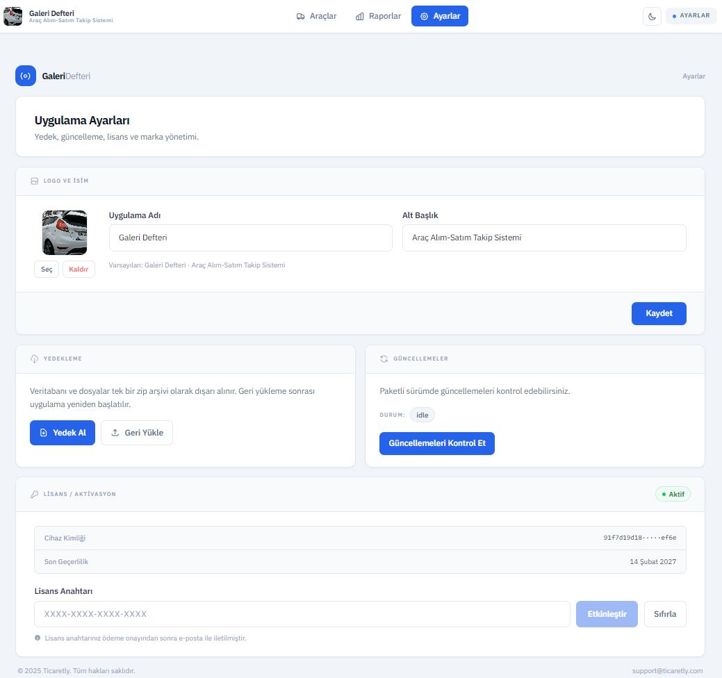 Galeri Defteri | Galeriler İçin Akıllı Yönetim Yazılımı küçük görsel 9